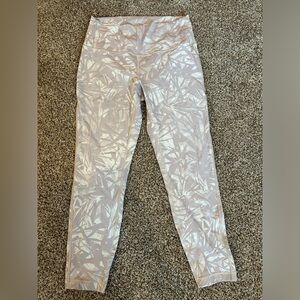 Lululemon Athletica White Patterned Leggings